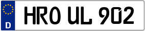 Trailer License Plate